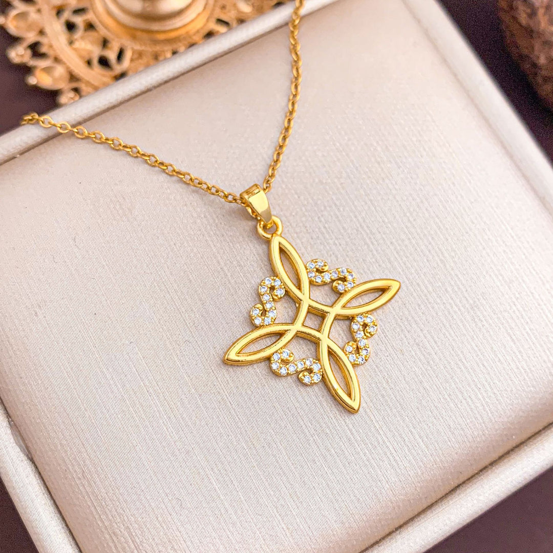 Fourfold Celtic Knot Necklace