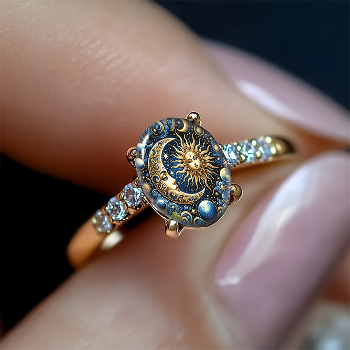 Celestial Sun &amp; Moon Ring