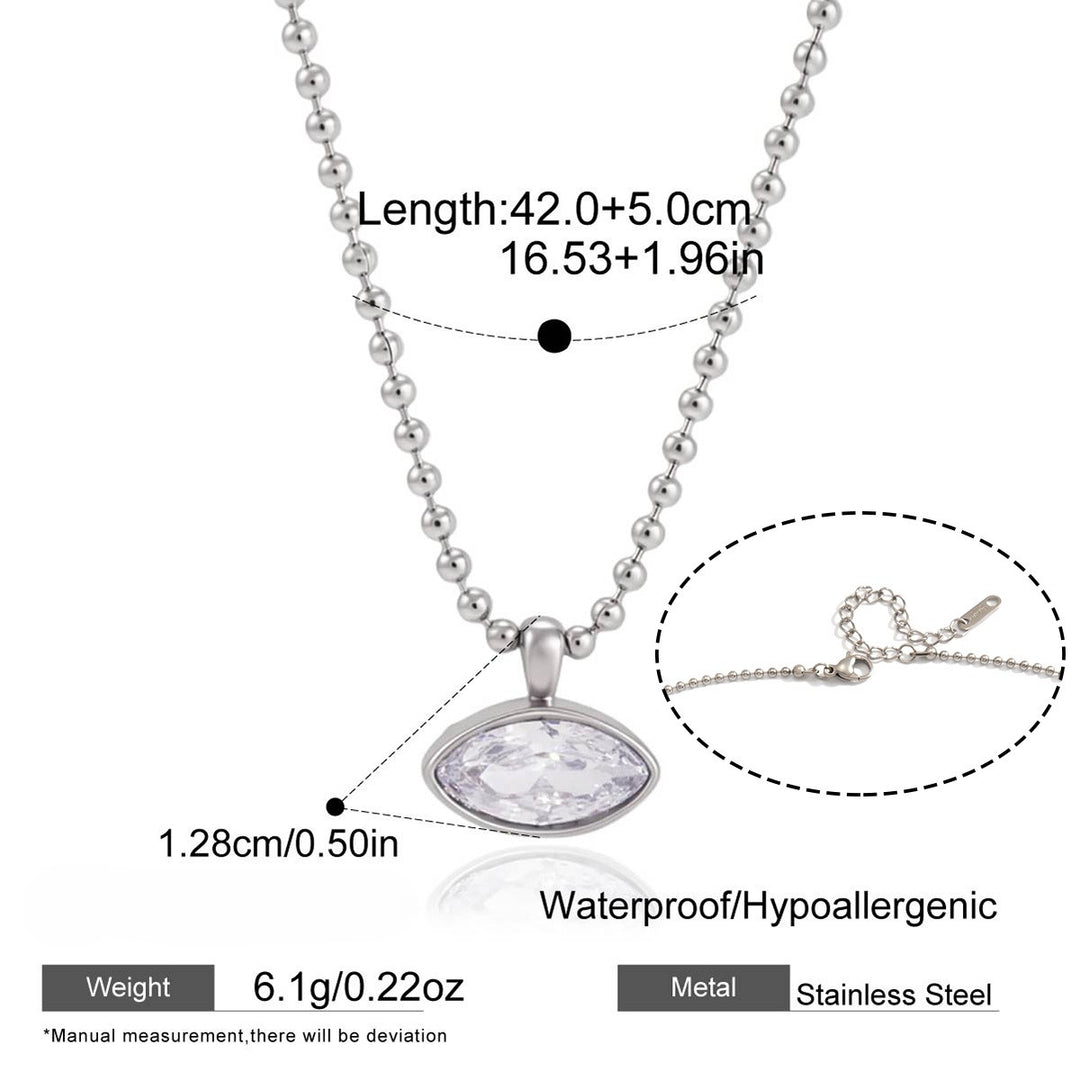 Luminous Bezel Pendant Necklace