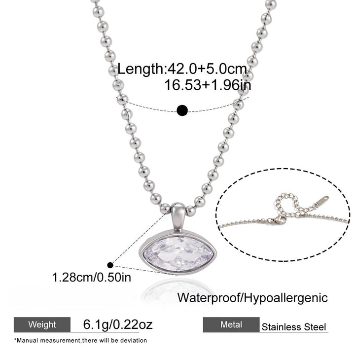 Luminous Bezel Pendant Necklace