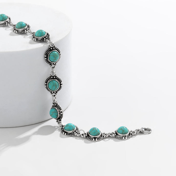 Turquoise Medallion Anklet