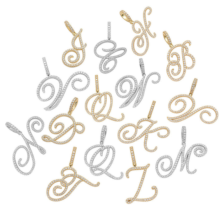 Personalized Letter Zircon Pendant Necklace
