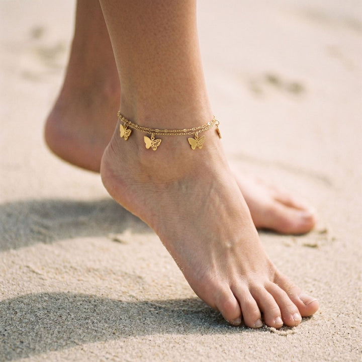 Butterfly Charm Anklet