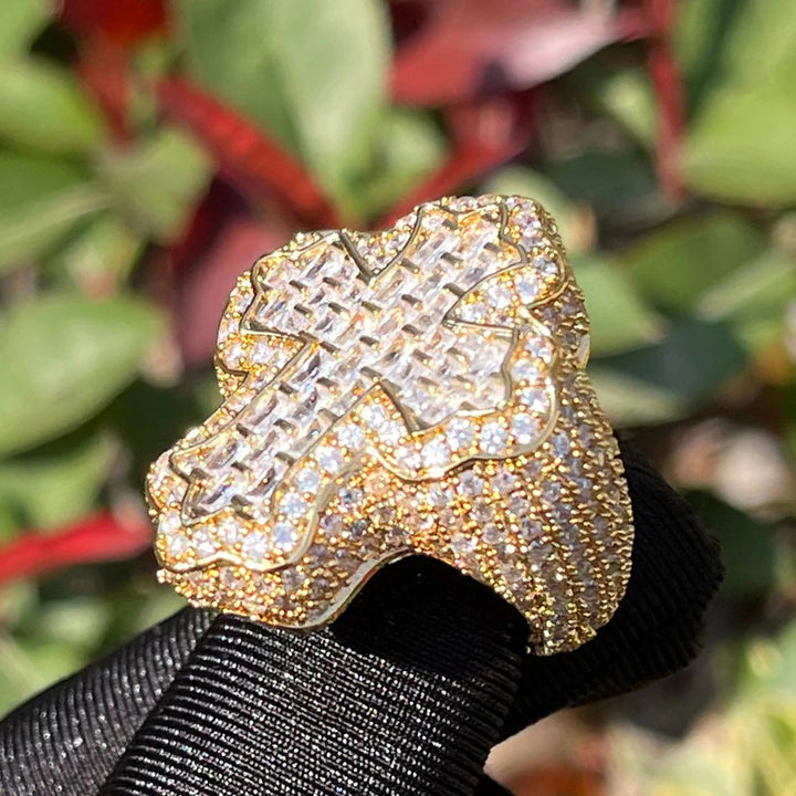 Celestial Cross Pavé Ring