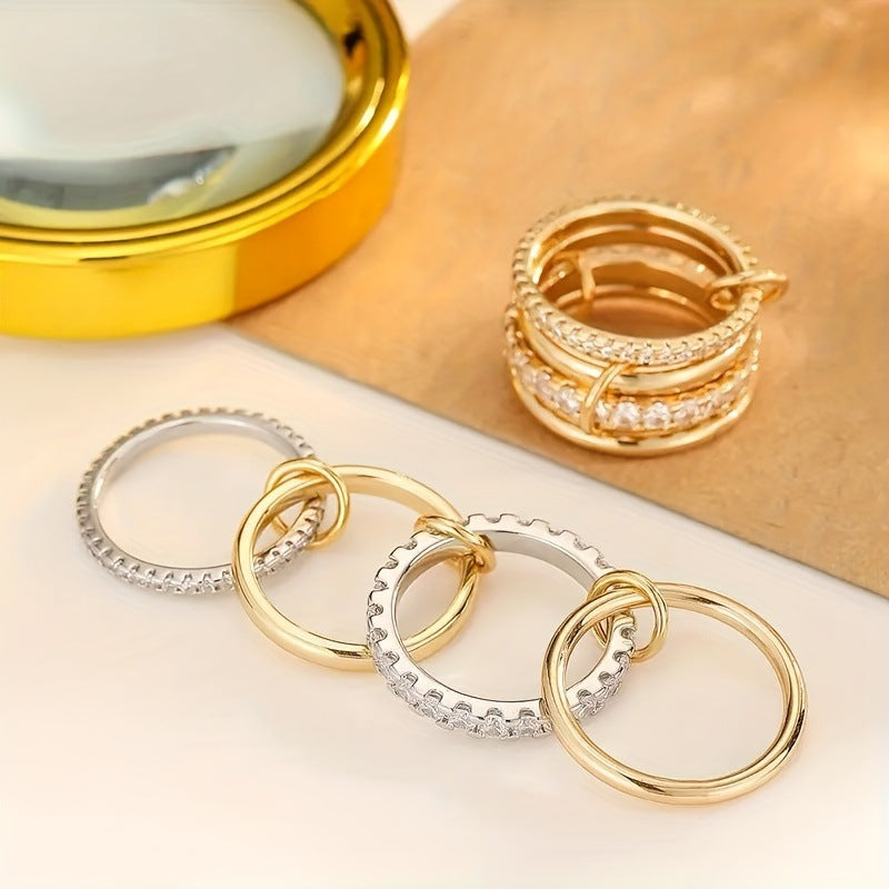 Zircon Layered Ring