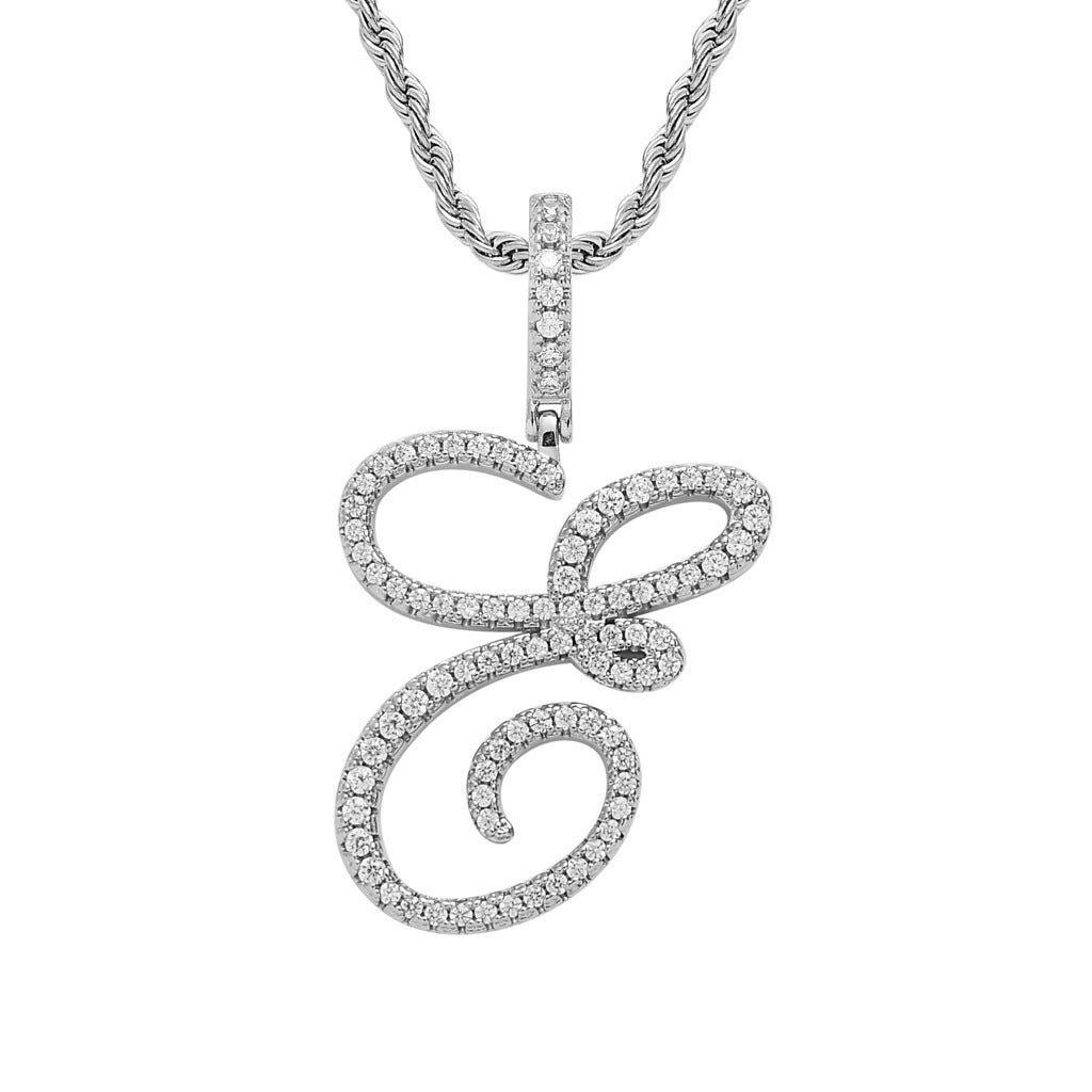 Personalized Letter Zircon Pendant Necklace