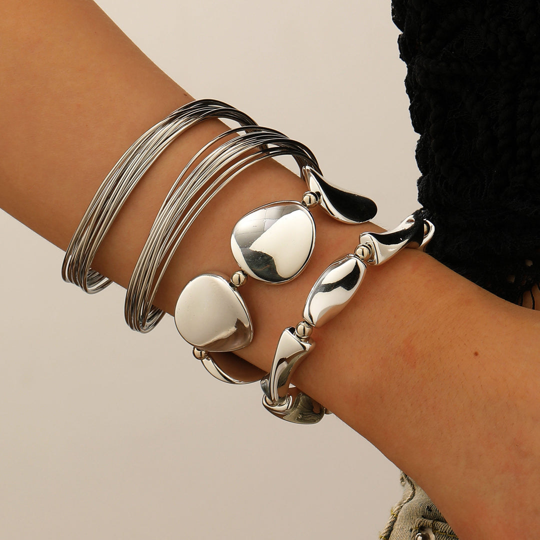 Irregular Layered Bracelet Set