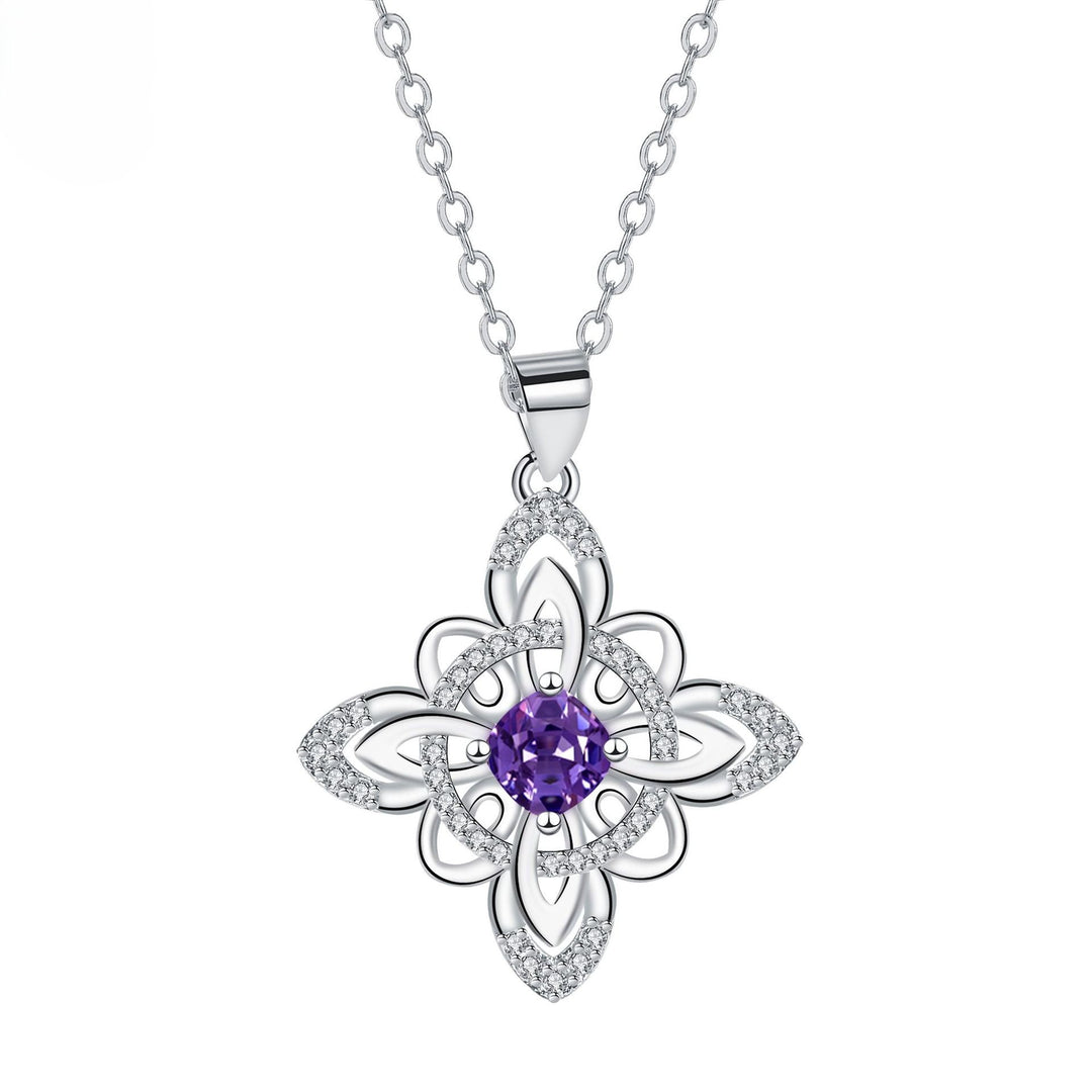 Celtic Birthstone Bloom Necklace