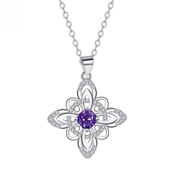 Celtic Birthstone Bloom Necklace