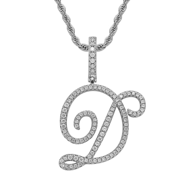 Personalized Letter Zircon Pendant Necklace