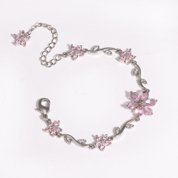 Multicolor Floral Zircon Bracelet
