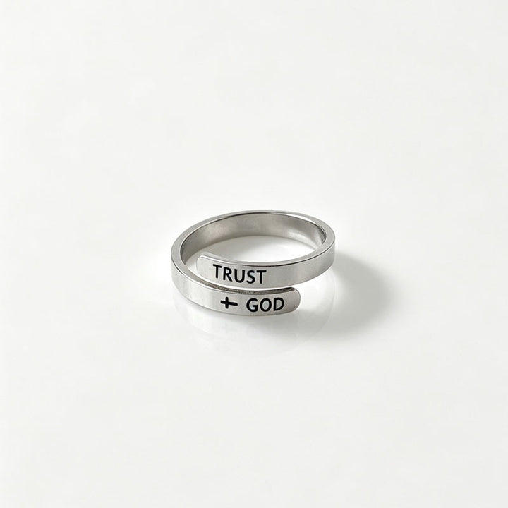 Trust God Inspirational Faith Ring