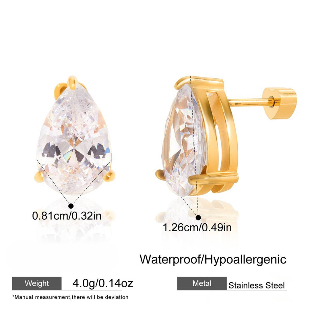 Lumière CZ Stud Earrings