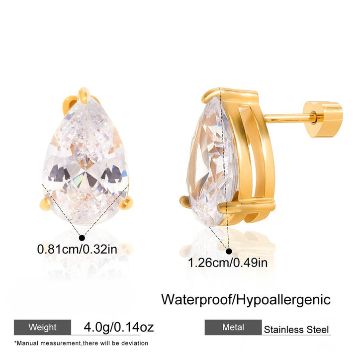Lumière CZ Stud Earrings