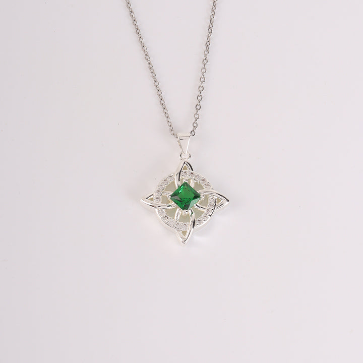 Birthstone Zircon Pendant Necklace