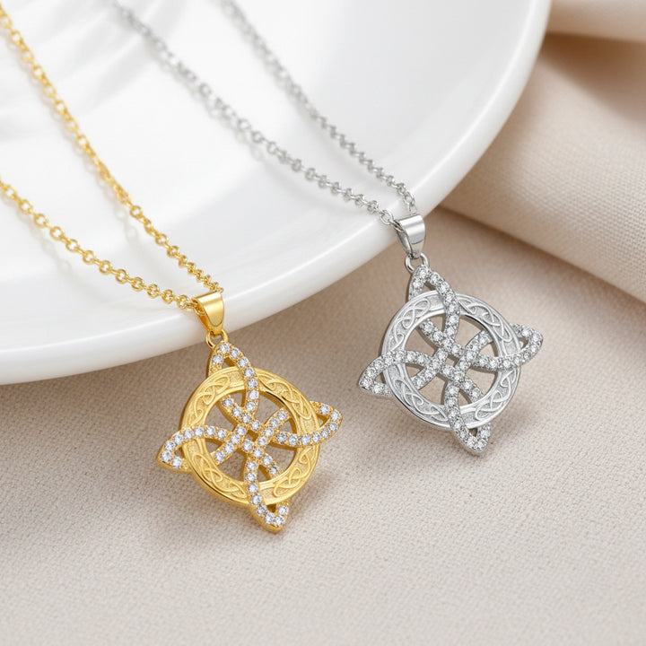 Celtic Radiance Knot Necklace