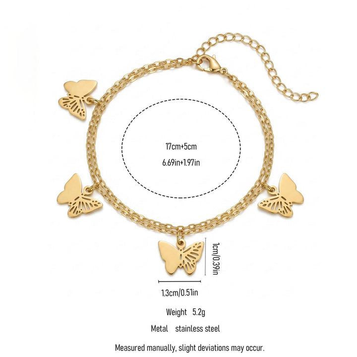 Butterfly Charm Anklet