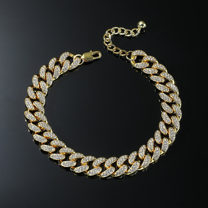 Pavé Cuban Link Anklet
