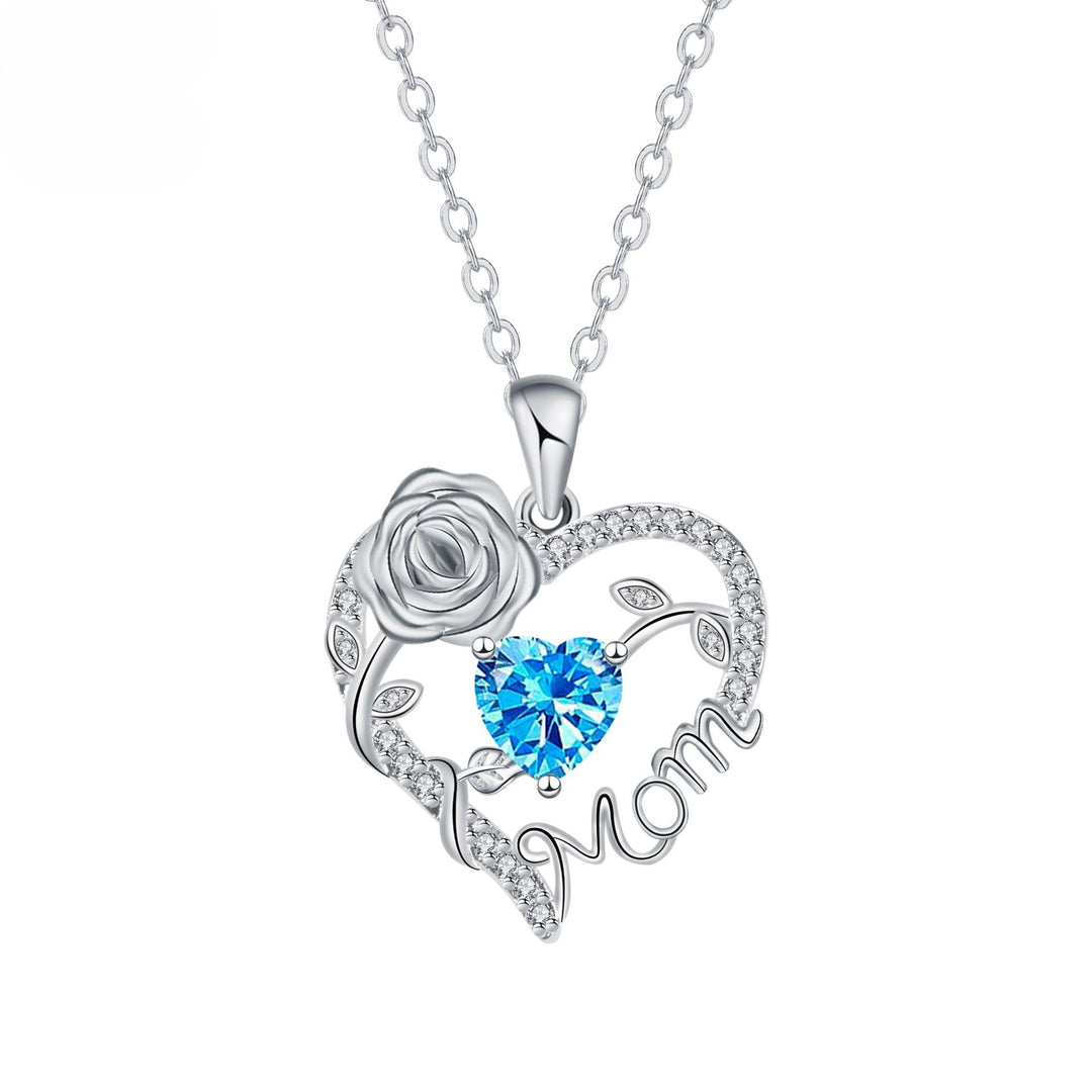 Rose Heart Love Pendant Necklace