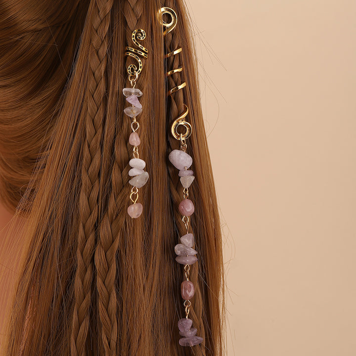 Emerald Bohemian Hair Chain