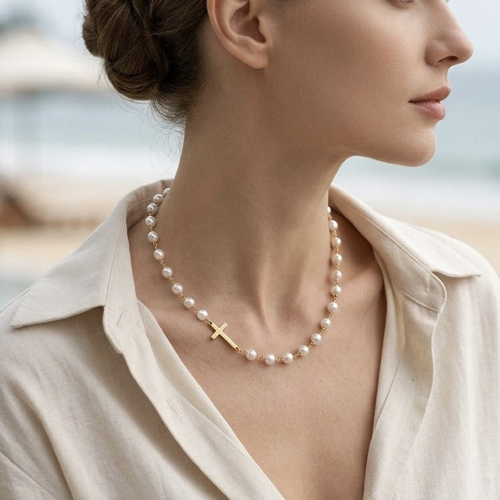 Pearl Cross Jewelry