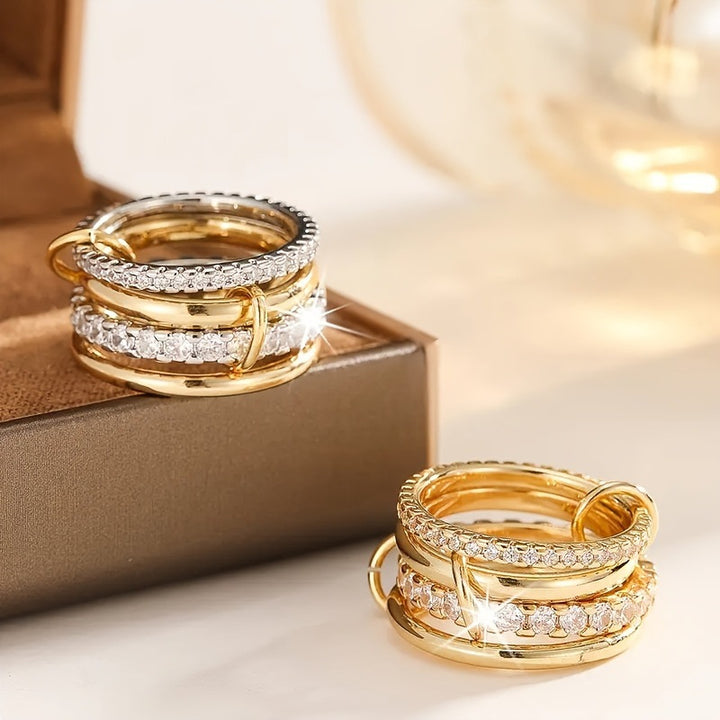 Zircon Layered Ring