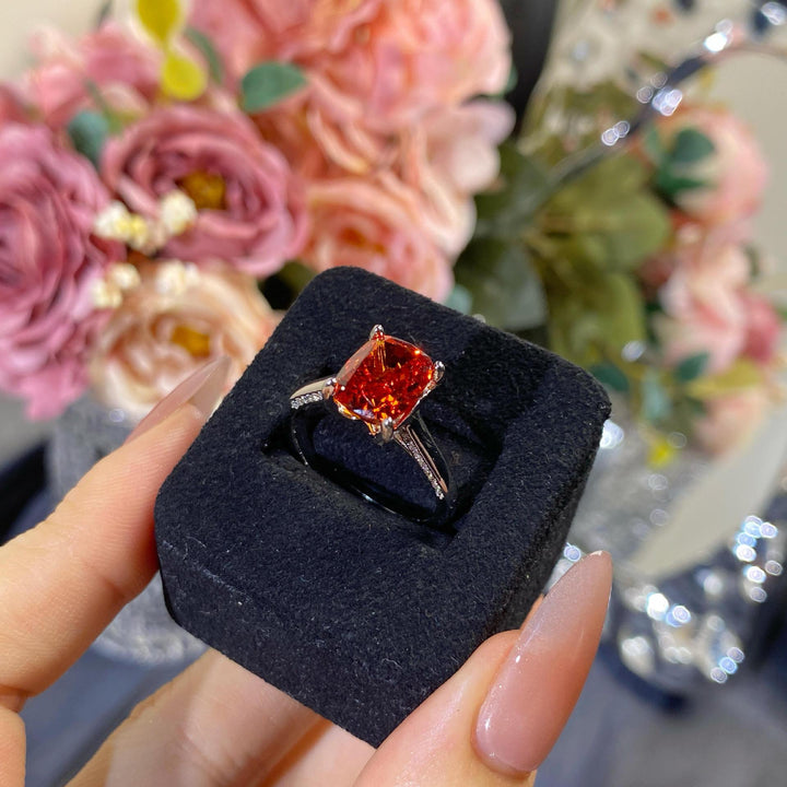 Cushion Cut Gemstone Ring