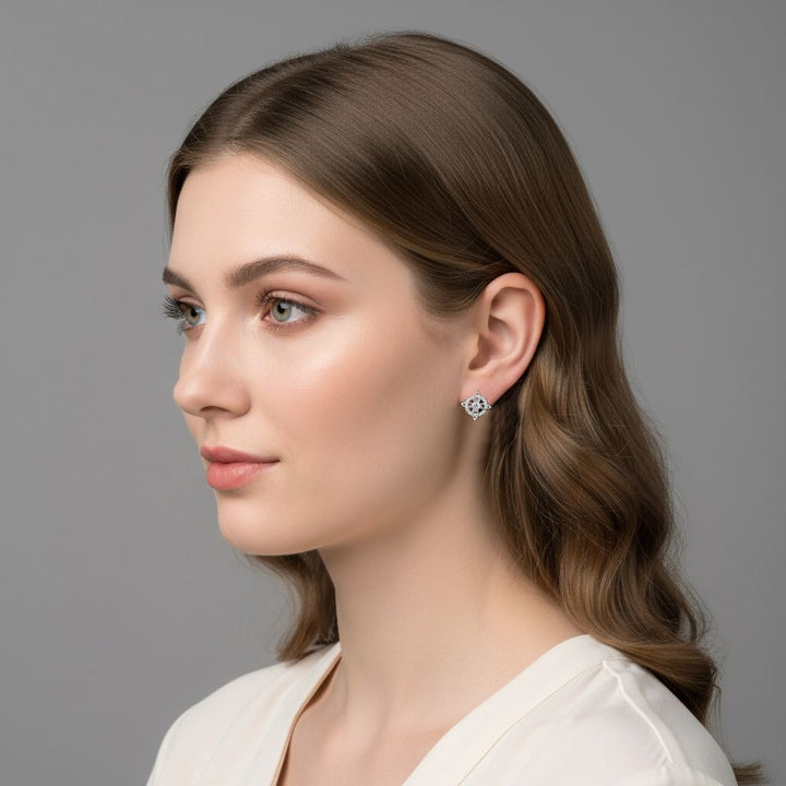 Birthstone Celtic Knot Stud Earrings