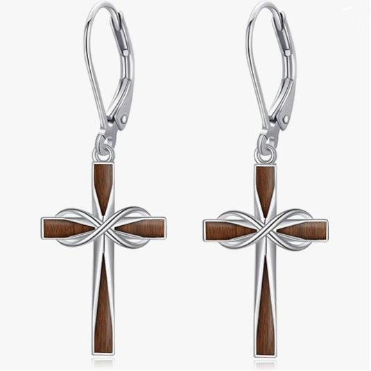Turquoise Infinity Cross Jewelry Set