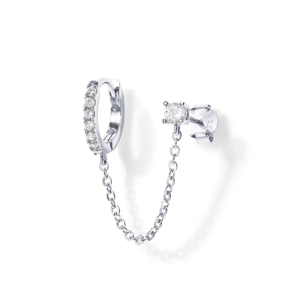Chain Link Hoop Earrings