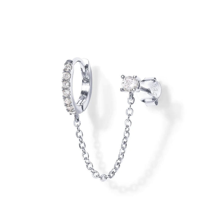 Chain Link Hoop Earrings
