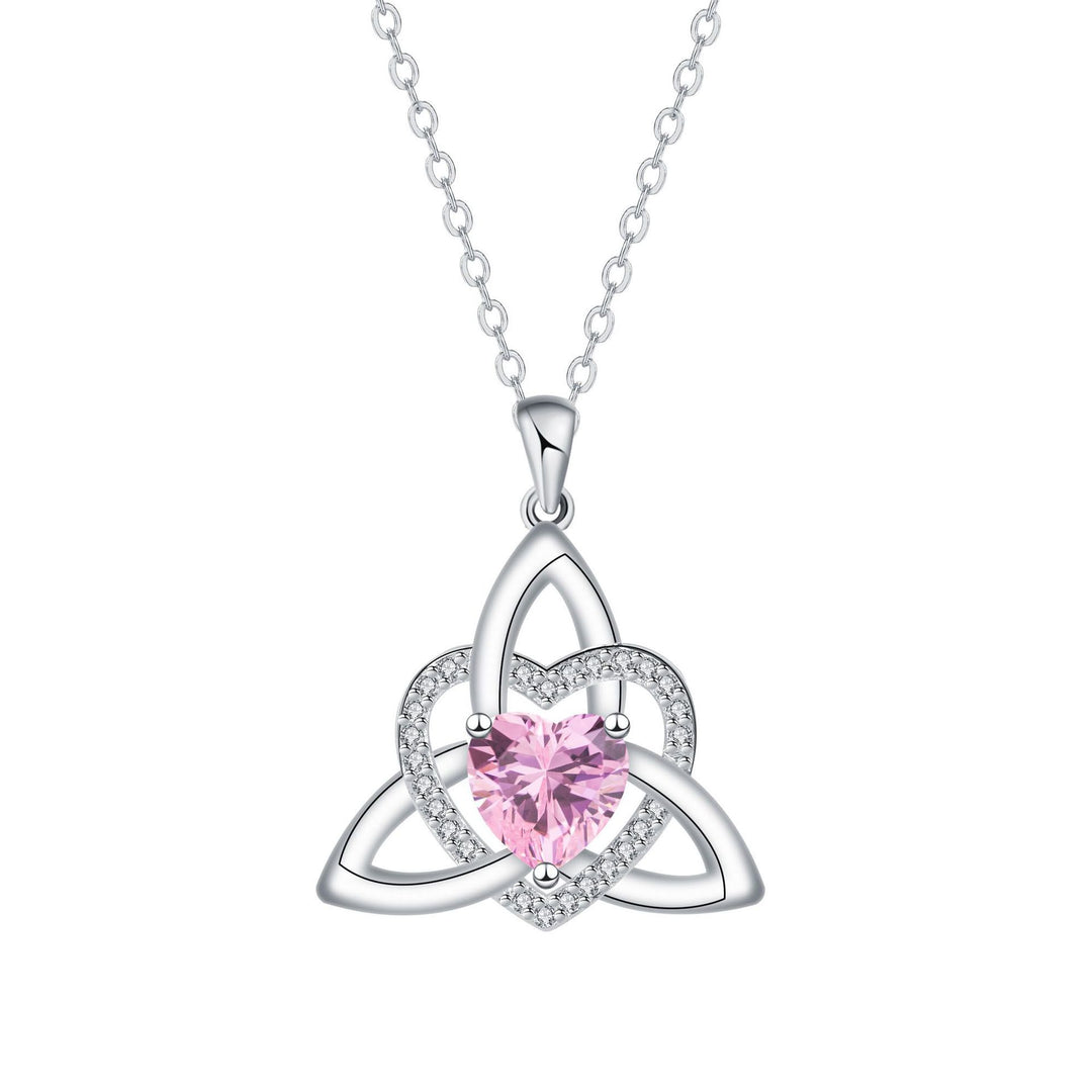 Celtic Heart Birthstone Necklace