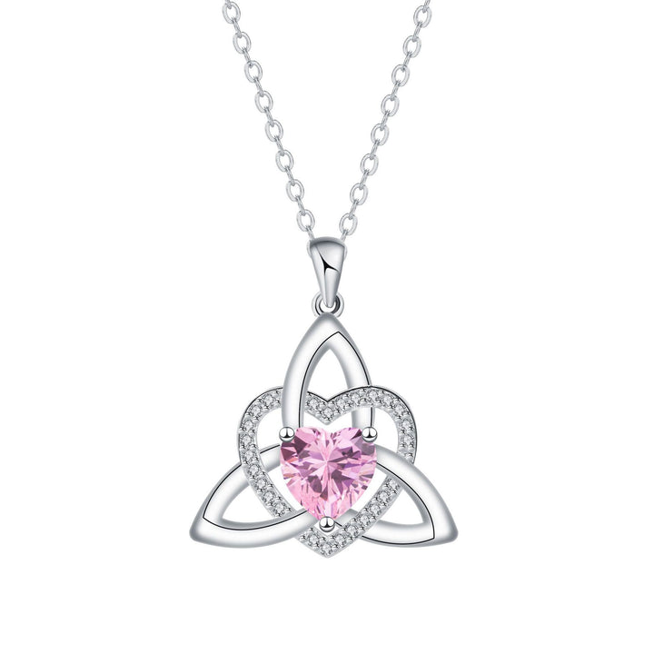 Celtic Heart Birthstone Necklace