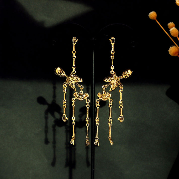 Gothic Skull Necklace &amp; Earrings Set