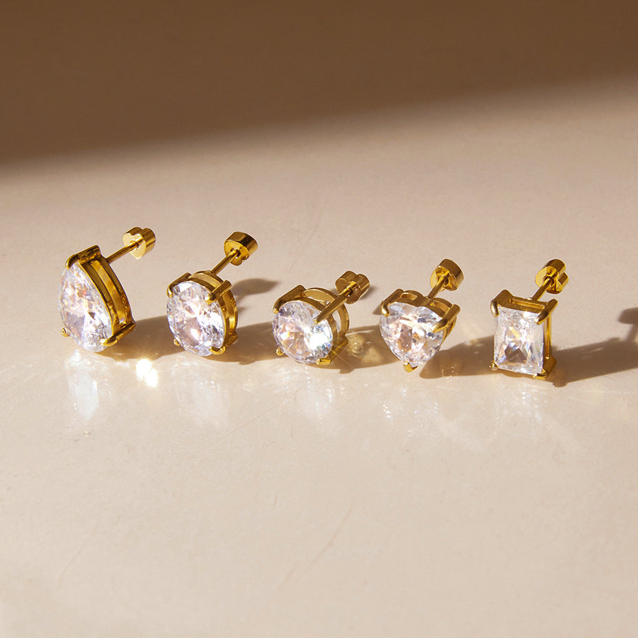 Lumière CZ Stud Earrings