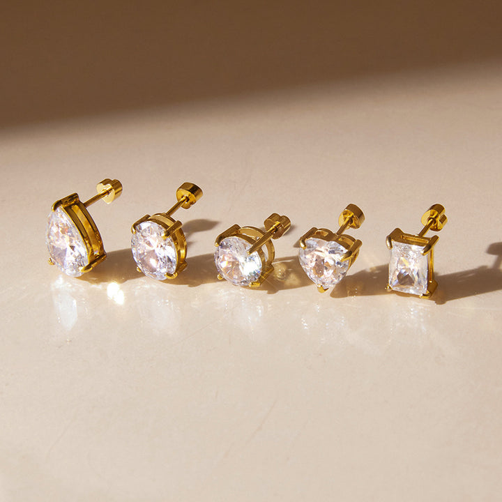 Lumière CZ Stud Earrings