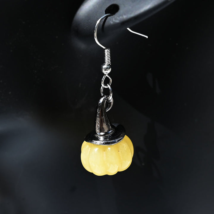 Halloween Pumpkin Drop Earrings