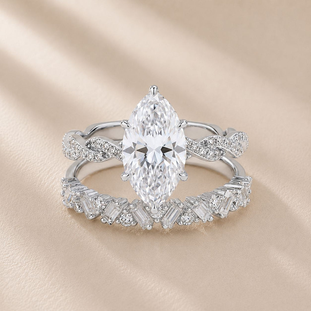 Marquise Brilliance Ring Set