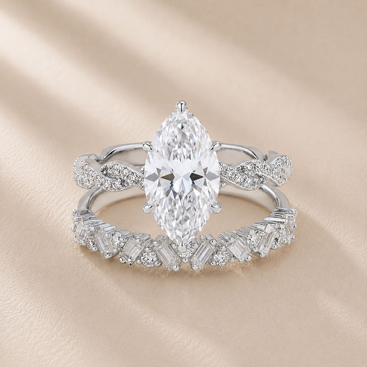 Marquise Brilliance Ring Set
