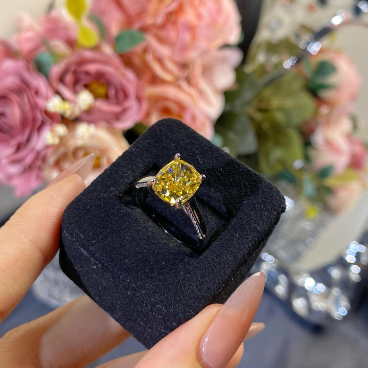 Cushion Cut Gemstone Ring