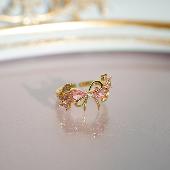 Bow Crystal Ring