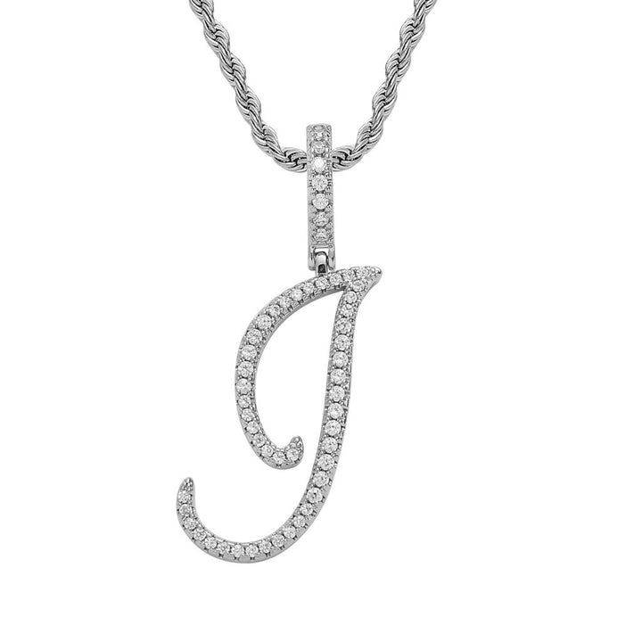 Personalized Letter Zircon Pendant Necklace