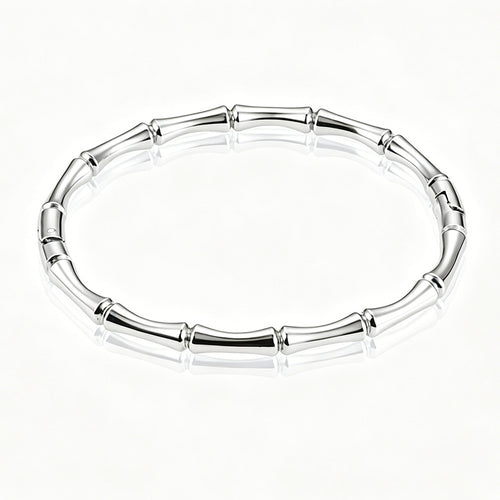 Bamboo-Inspired Gold Bracelet