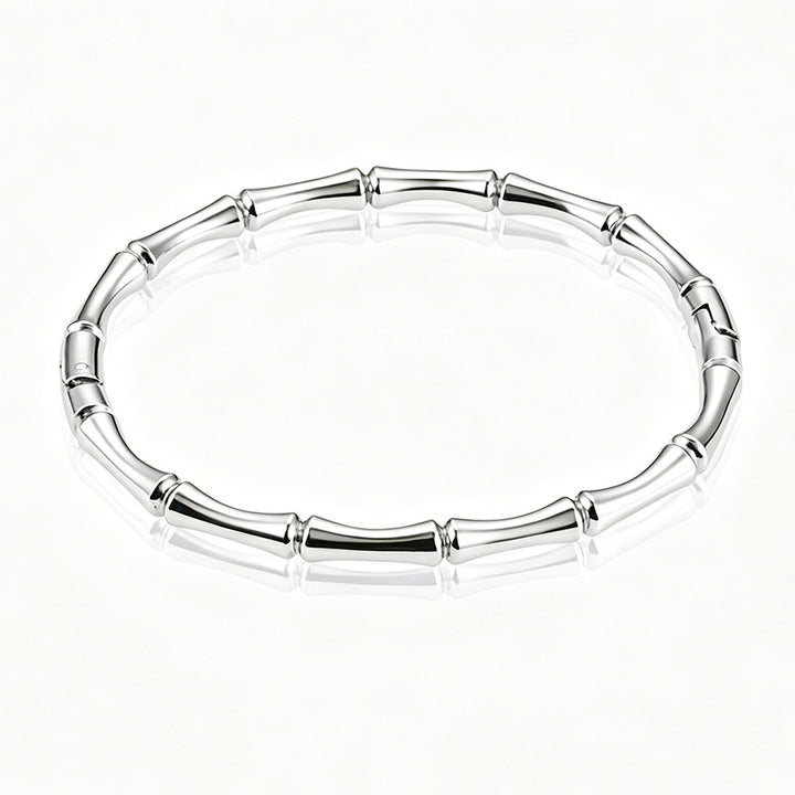 Bamboo-Inspired Gold Bracelet