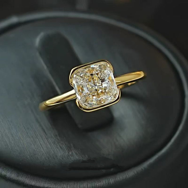 Lumina Cushion Solitaire Ring