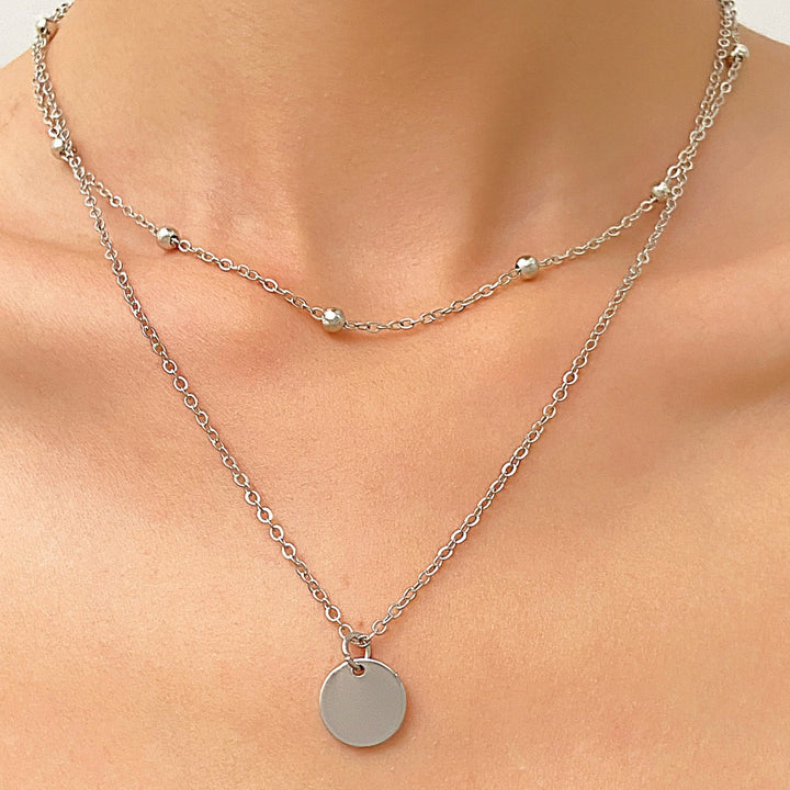 Dual Layer Coin Necklace