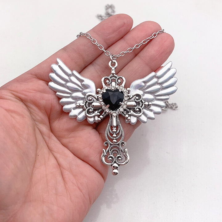 Winged Heart Pendant Necklace