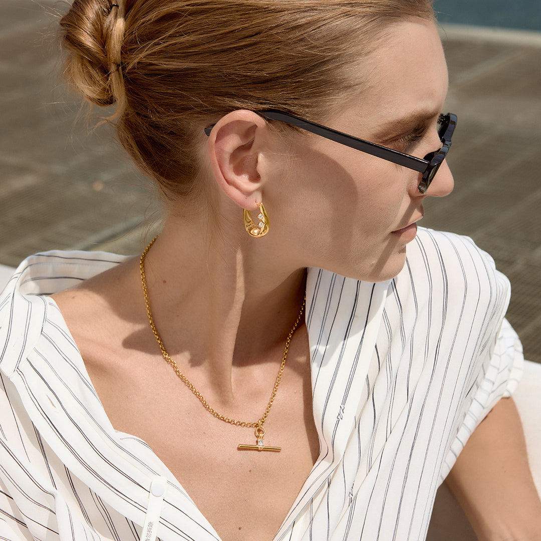 Talia T-Bar Pendant Necklace