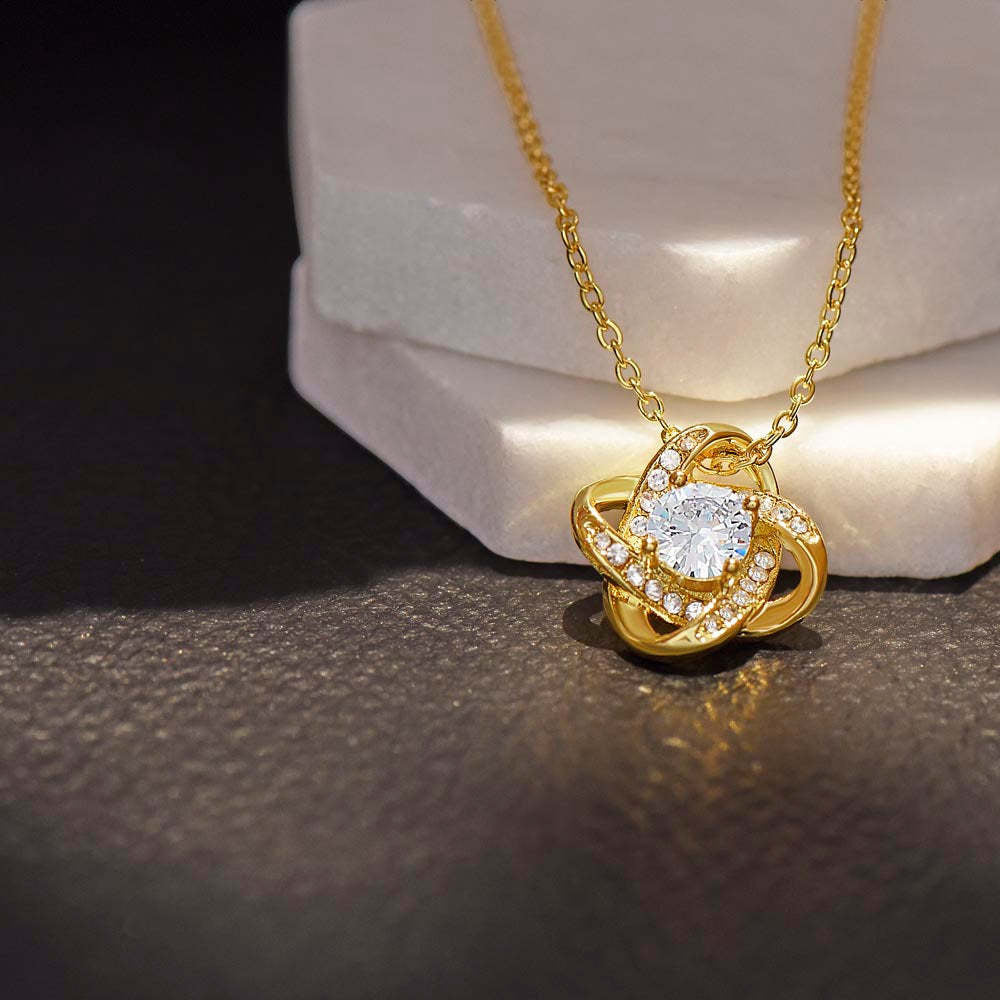 Eternal Knot CZ Necklace