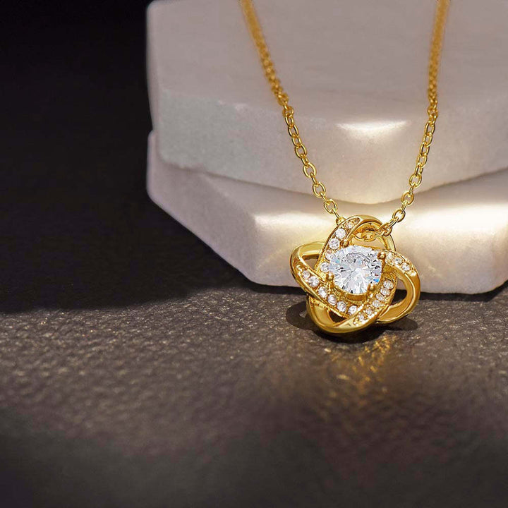 Eternal Knot CZ Necklace